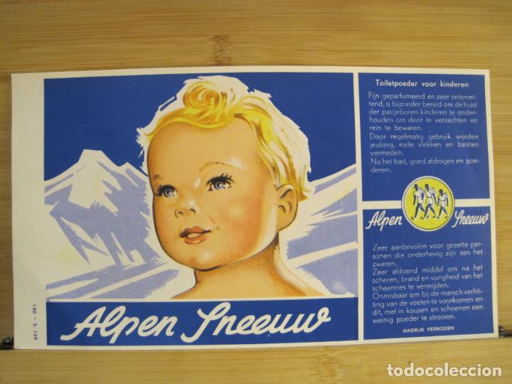 Etichette antiche: ALPEN SNEWW-ETIQUETA ANTIGUA-VER FOTOS-(K-9376)