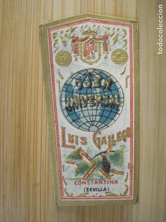 Etichette antiche: OJEN UNIVERSAL-LUIS GALLEGO-ETIQUETA ANTIGUA-VER FOTOS-(101.595)