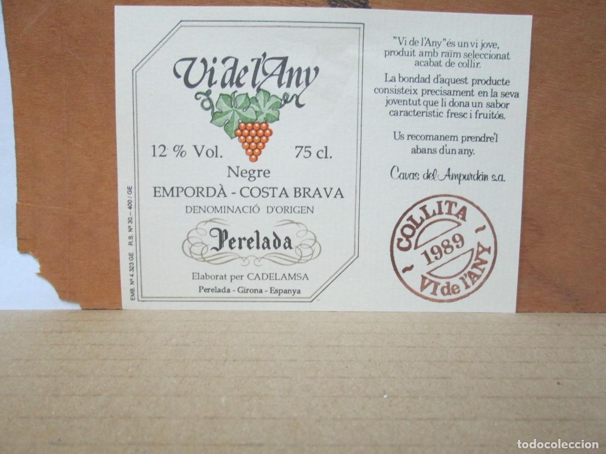 Old Labels: ANTIGUA ETIQUETA, VI DE L'A&Ntilde;Y PERELADA