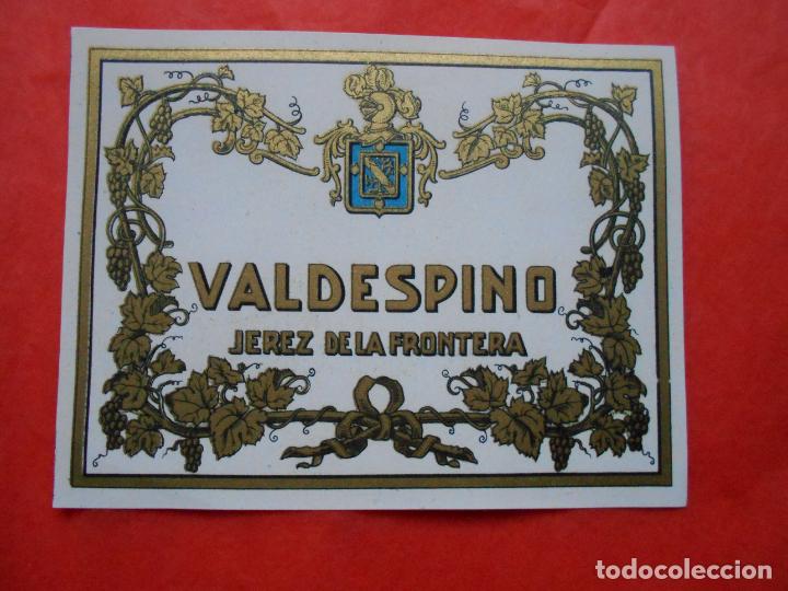 Etiquetas antiguas: ETIQUETA DE VINO A.R. VALDESPINO JEREZ