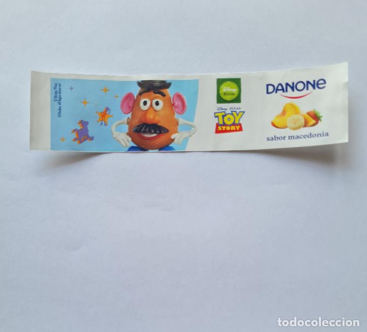 Etiquetas antiguas: ETIQUETA YOGUR DANONE SABORES - COLECCI&Oacute;N TOY STORY/DISNEY KITCHEN - MR. POTATO - SABOR MACEDONIA