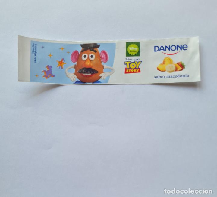 Etiquetas antiguas: ETIQUETA YOGUR DANONE SABORES - COLECCI&Oacute;N TOY STORY/DISNEY KITCHEN - MR. POTATO - SABOR MACEDONIA