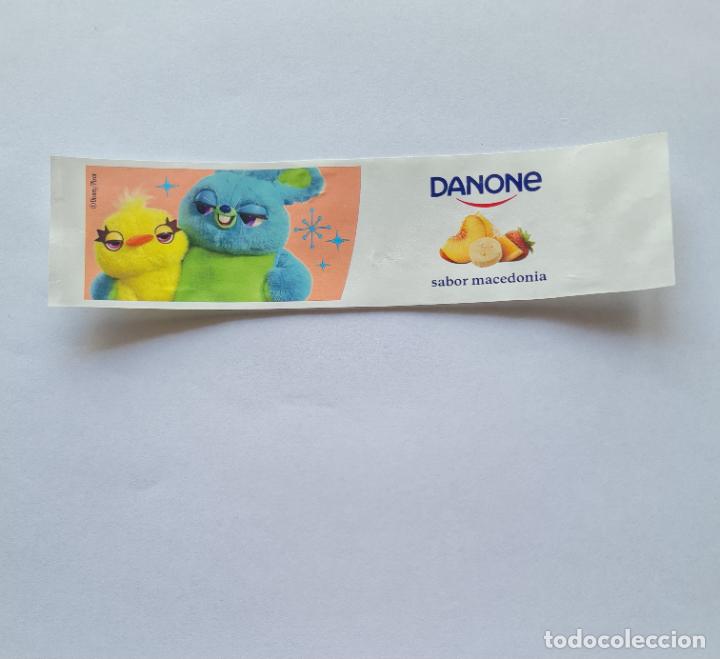 Etiquetas antiguas: ETIQUETA YOGUR DANONE SABORES - COLECCI&Oacute;N TOY STORY/DISNEY KITCHEN - DUCKY Y BUNNY - SABOR MACEDONIA
