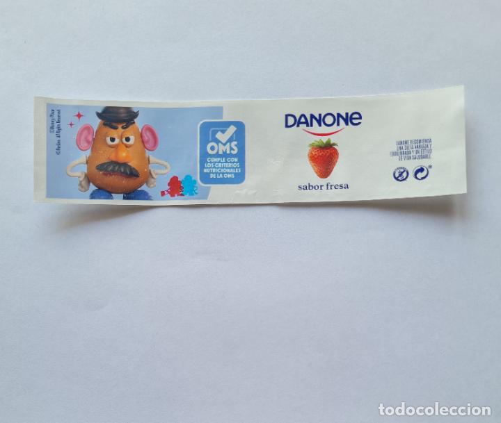 Etiquetas antiguas: ETIQUETA YOGUR DANONE SABORES - COLECCI&Oacute;N TOY STORY/DISNEY KITCHEN - MR. POTATO - SABOR FRESA