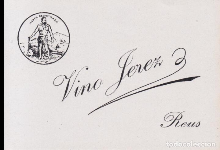 Etiquetas antiguas: ETIQUETA VINO JEREZ &ndash; REUS