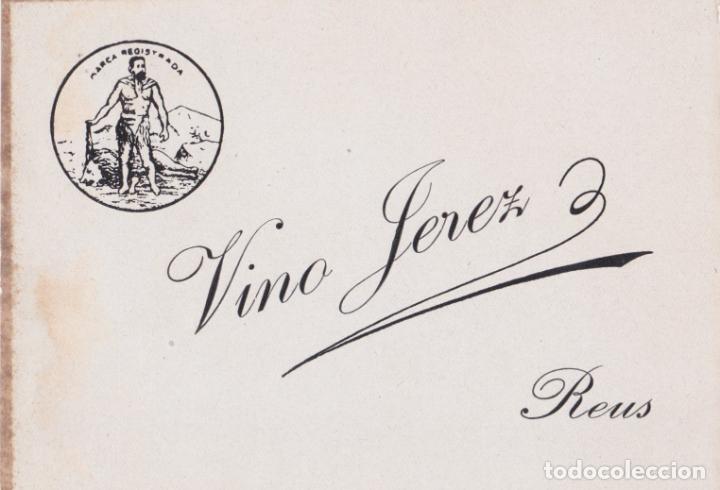 Etiquetas antiguas: ETIQUETA VINO JEREZ - REUS