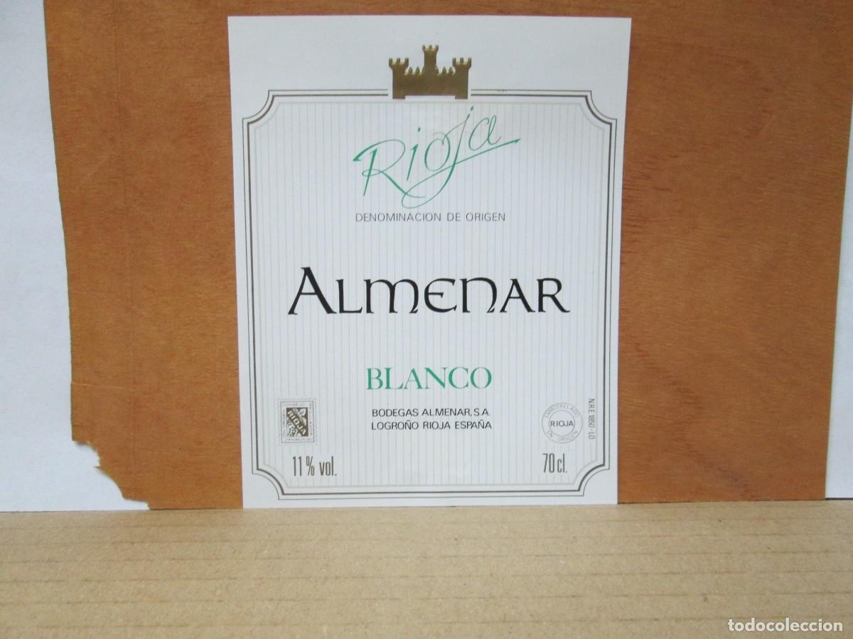 Etiquetas antigas: ANTIGUA ETIQUETA, ALMENAR BLANCO