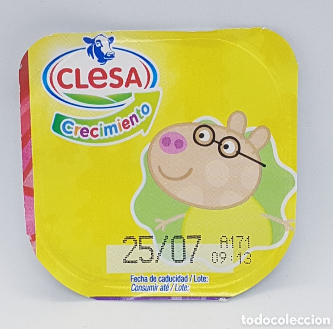 Etiquetas antiguas: TAPA DE YOGUR CLESA COLECCION PEPPA PIG 2020 - PEDRO PONY
