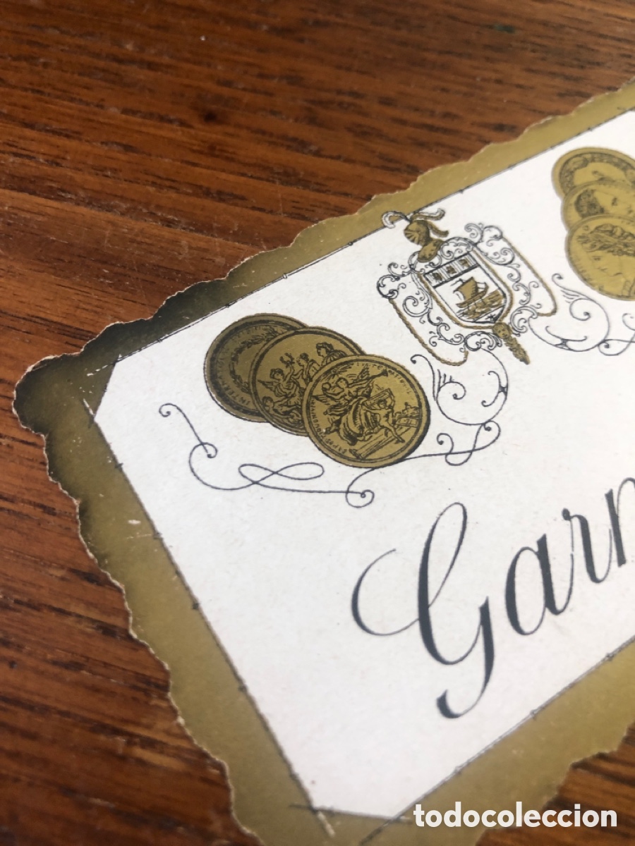 Etiquetas antiguas: ETIQUETA PARA BOTELLA GARNACHA SIN USAR - Foto 2