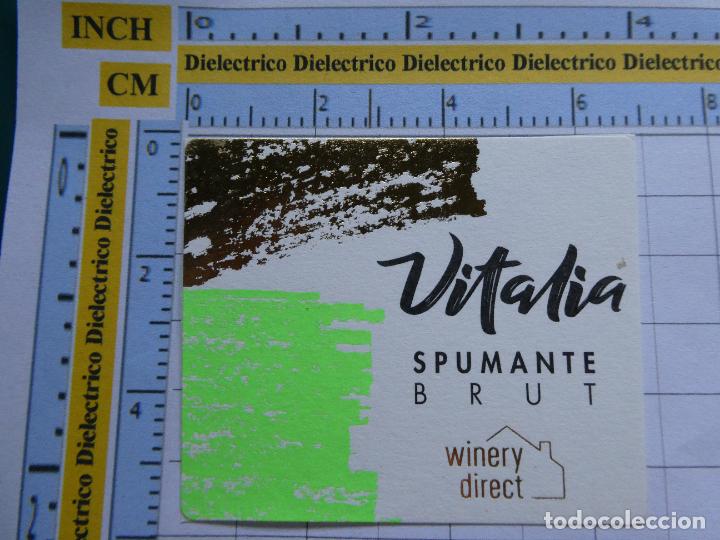 Etiquetas antiguas: ETIQUETA DE BEBIDAS. VINO LICORES. VITALIA SPUMANTE BRUT . 107
