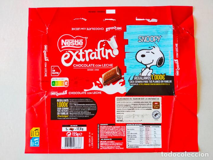 Etiquetas antiguas: ENVOLTORIO DE CHOCOLATE NESTLE - PEANUTS WORLDWIDE - 2023 - SNOOPY - SNOOPY