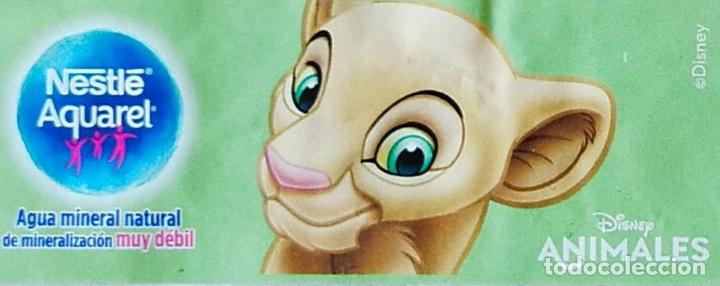 Etiquetas antiguas: ETIQUETA AGUA AQUAREL - ANIMALES DISNEY - EL LIBRO DE LA SELVA - NALA