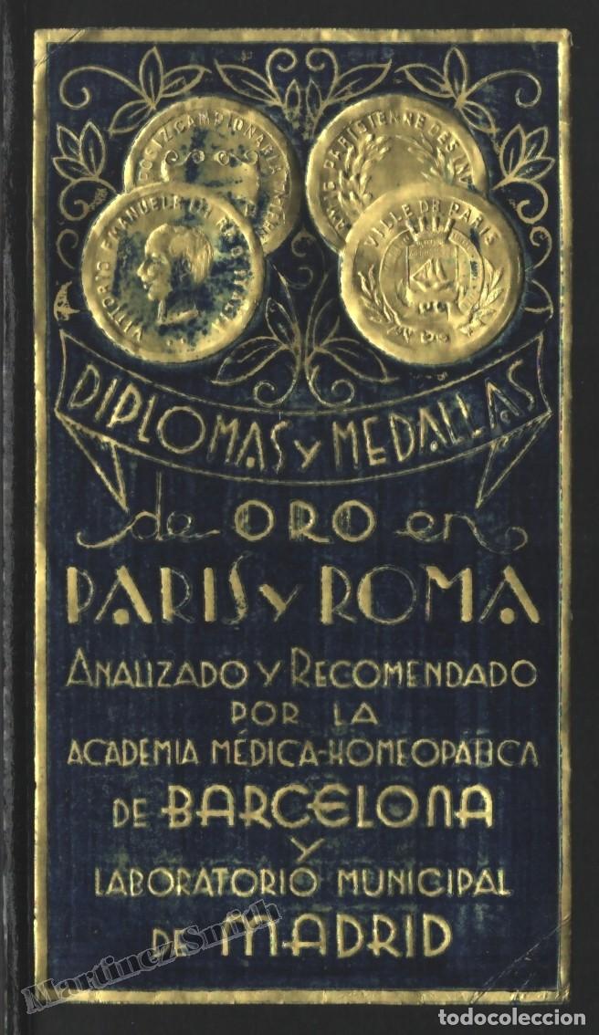 Old Labels: Antigua Etiqueta Laboratorio Municipal Madrid - Medalla Oro Paris y Roma - 5 x 9 cm #LJM23