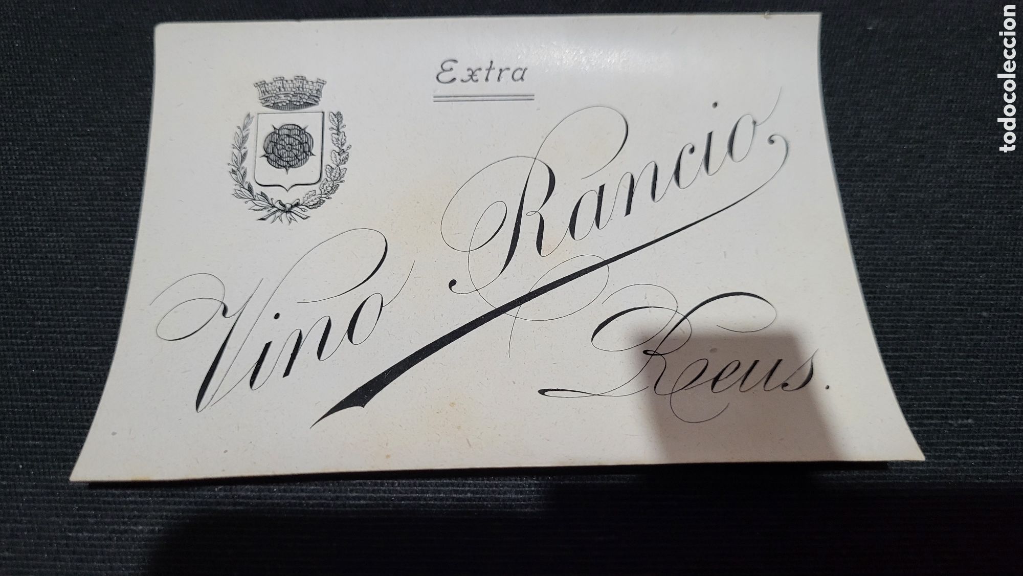 Etiquetas antiguas: Etiqueta Vino Rancio Reus