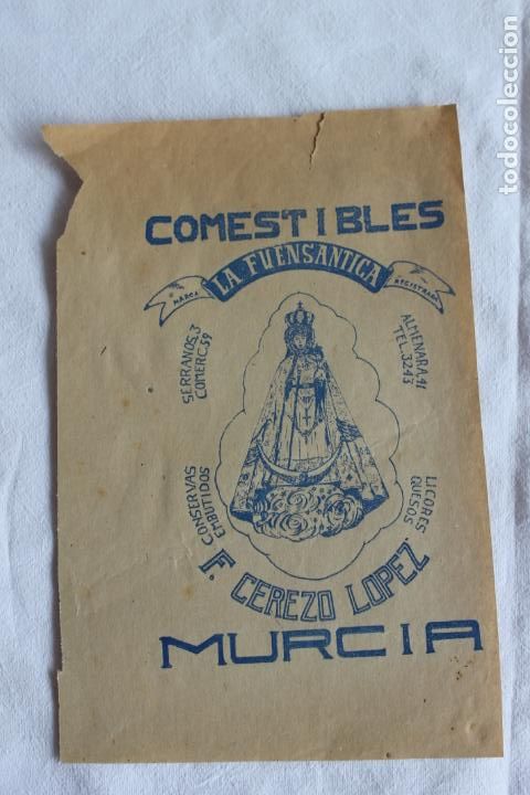 Etiquetas antiguas: COMESTIBLES LA FUENSANTICA F. CEREZO LOPEZ MURCIA
