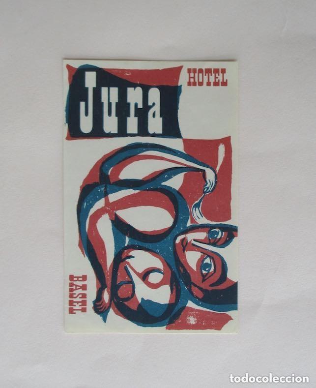 Etiquetas antiguas: ETIQUETA DE HOTEL: HOTEL JURA, BASEL