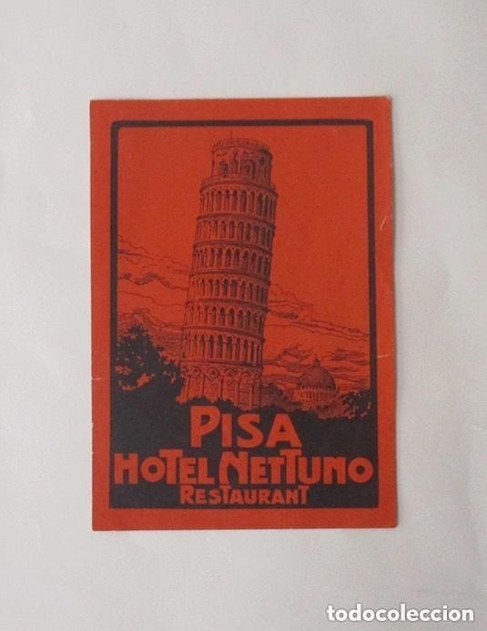 Etiquetas antiguas: ETIQUETA DE HOTEL: HOTEL NEPTUNO, PISA