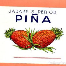 antigua etiqueta original, jarabe superior piña - Compra venta en ...