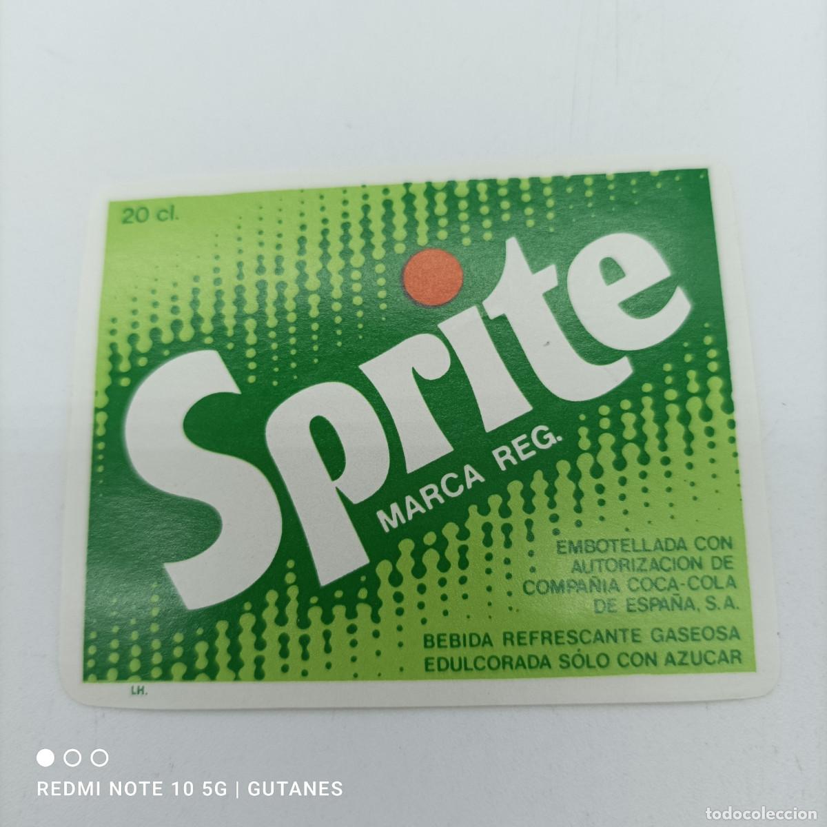 Etiquetas antiguas: ETIQUETA SPRITE - Foto 1