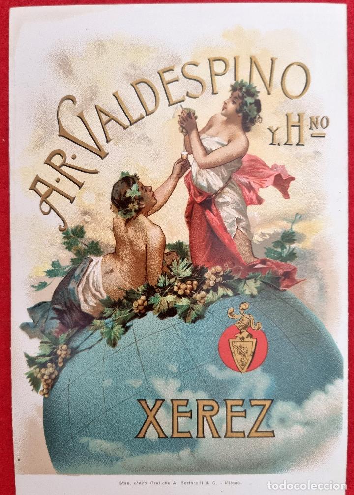 Old Labels: ANTIGUO CATALOGO AR VALDESPINO JEREZ LISTA PRECIOS LICORES CROMO LITOGRAFIA VER FOTOS ORIGINAL RB