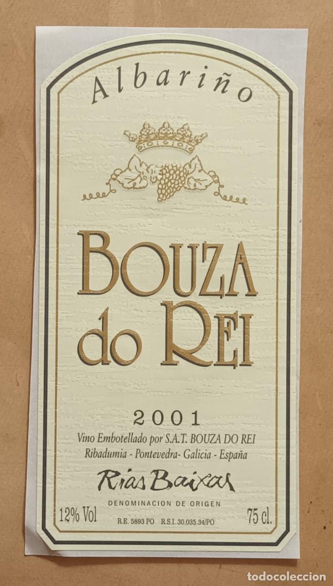 Etiquetas antiguas: ETIQUETA VINO ALBARI&Ntilde;O BOUZA DO REI 2001 - RIAS BAIXAS