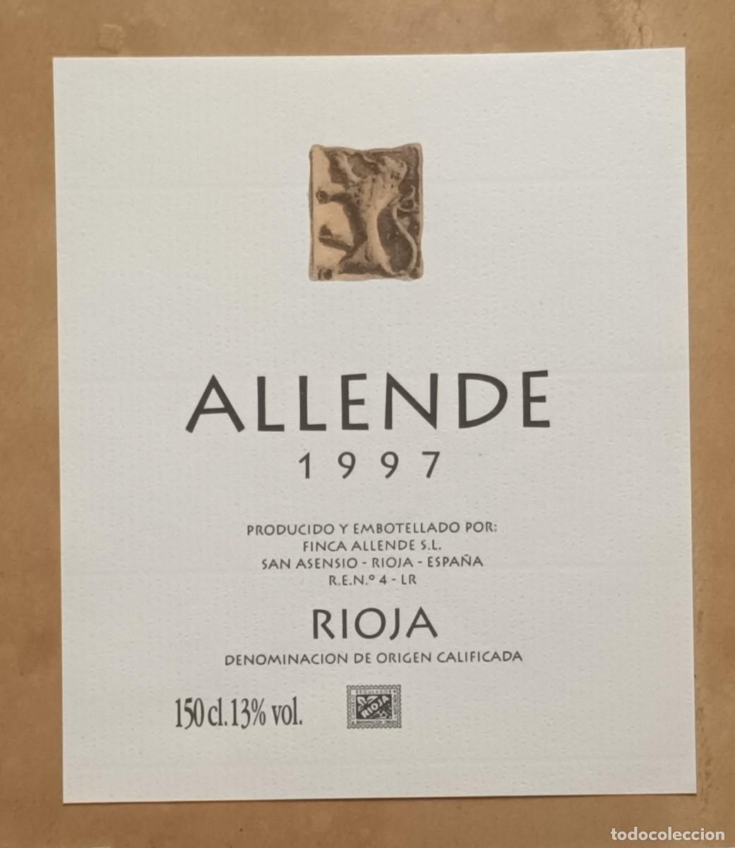 Etiquetas antiguas: ETIQUETA VINO ALLENDE - 1997 - RIOJA