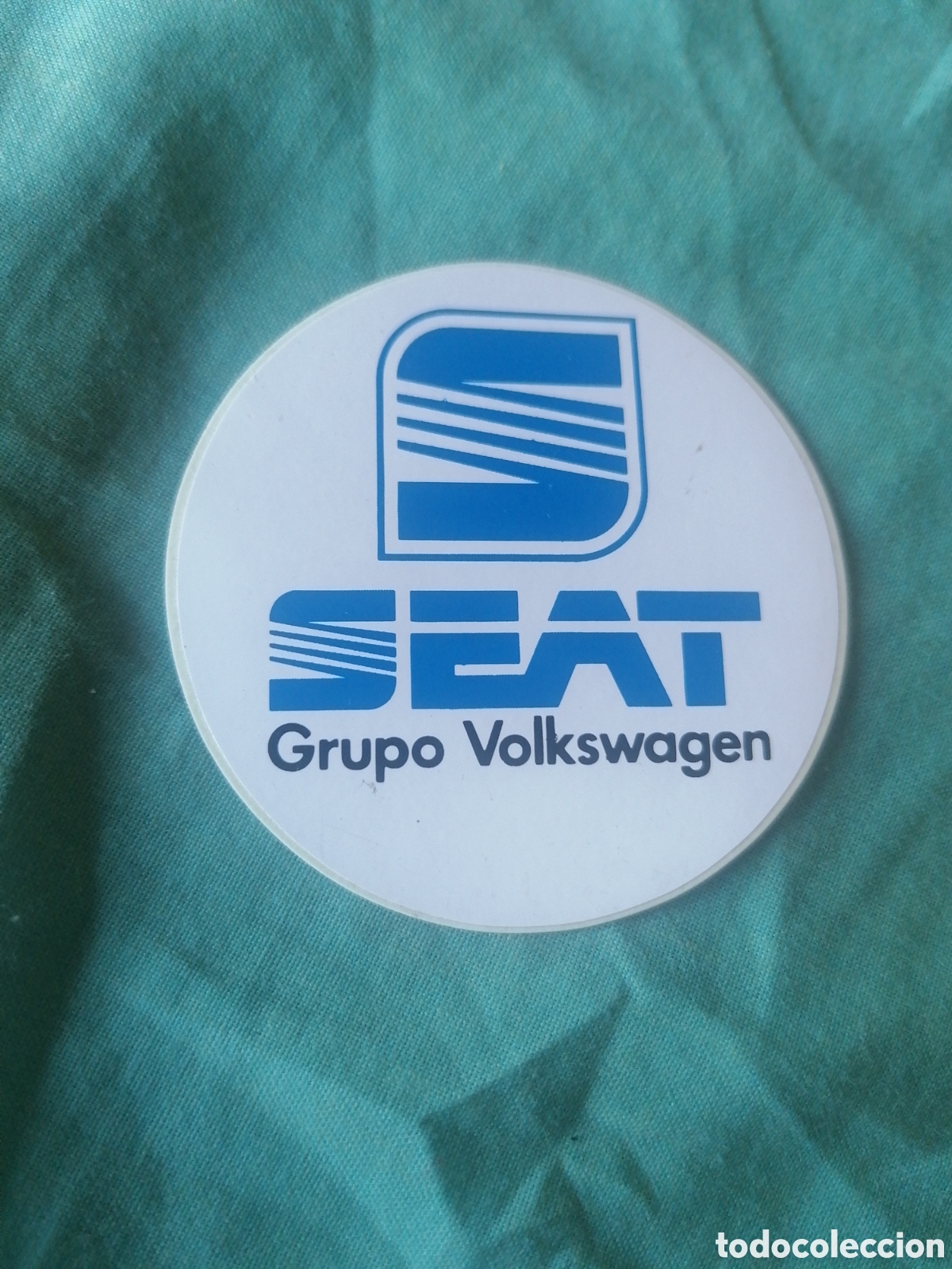 Etiquetas antiguas: Pegatinas coche autom&oacute;vil seat Grupo Volkswagen adhesivo