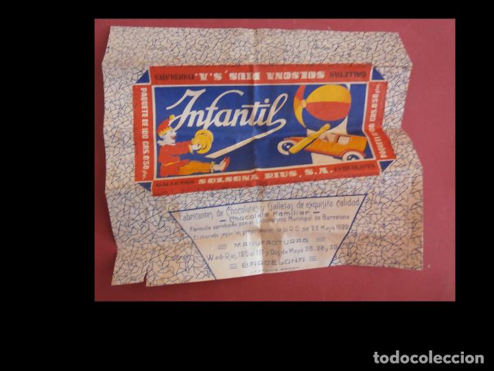 Old Labels: Emboltorio de galletas y chocolates Solsona Rius, S.A.