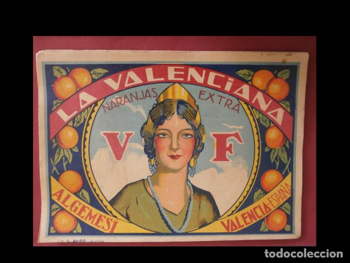 Old Labels: Etiqueta de narajas La Valenciana