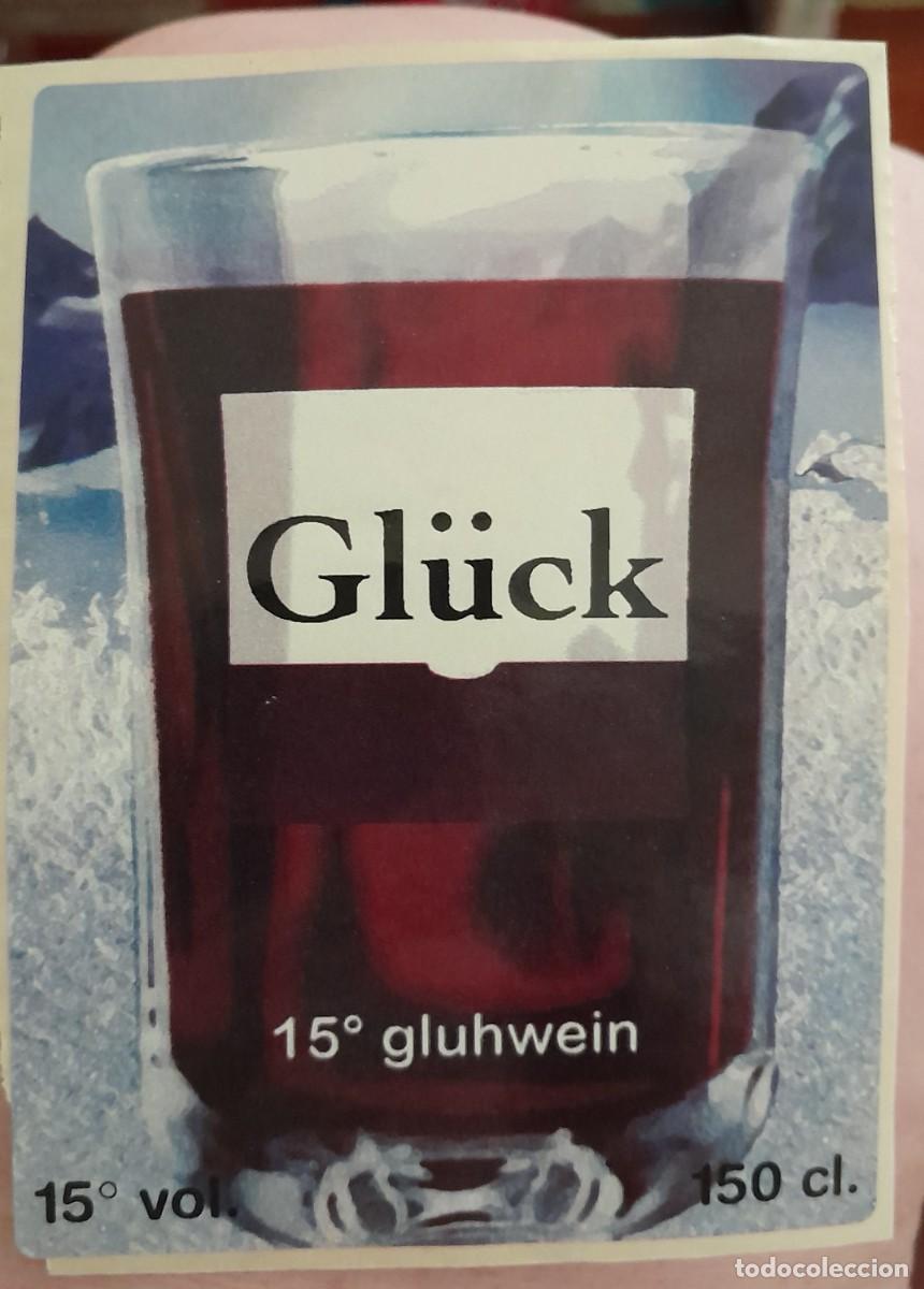 Etiquetas antiguas: -86156 ETIQUETA VINO CALIENTE GLUCK, ALEMAN