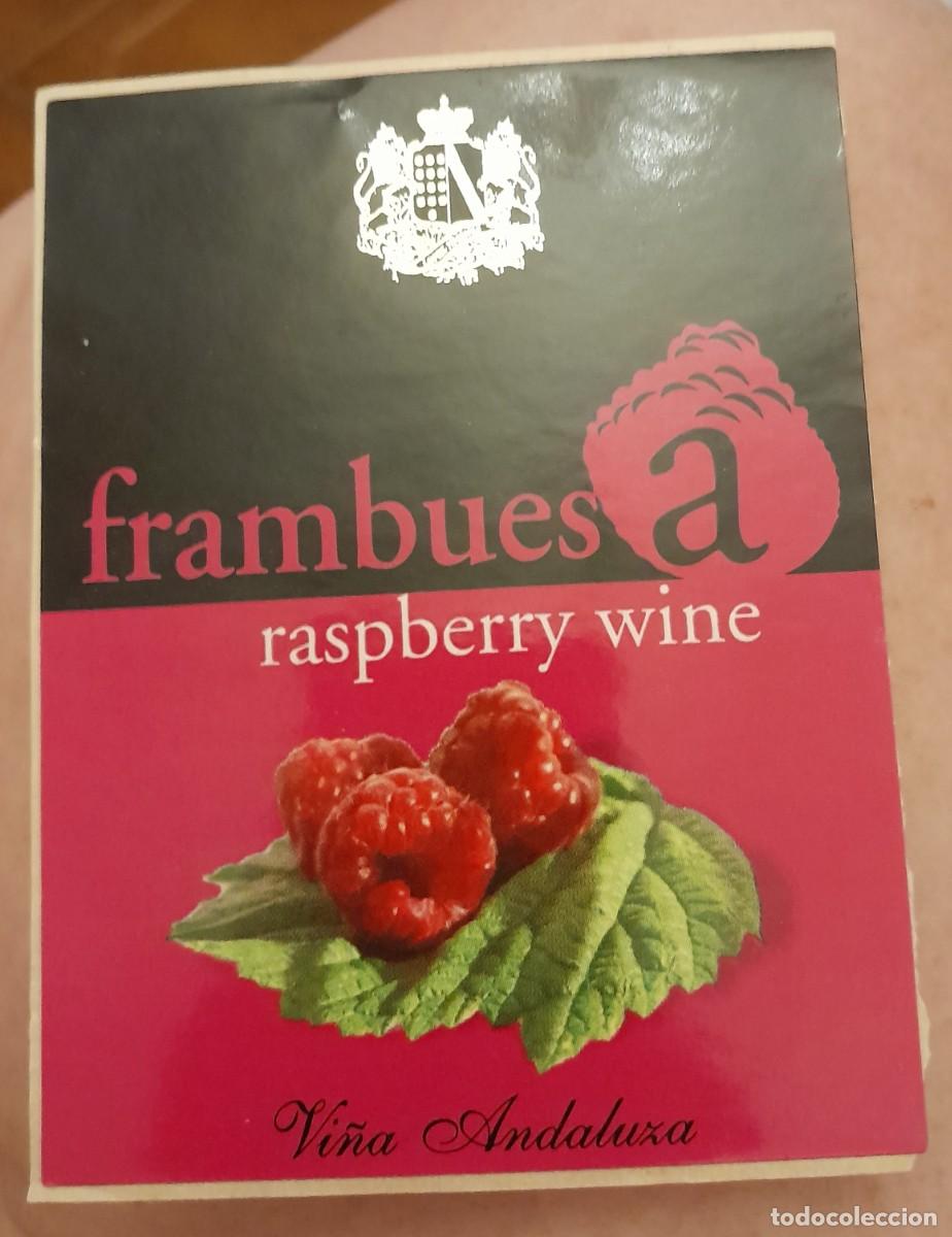 Etiquetas antiguas: -86176 ETIQUETA VINO DE FRAMBUESA, VI&Ntilde;A ANDALUZA