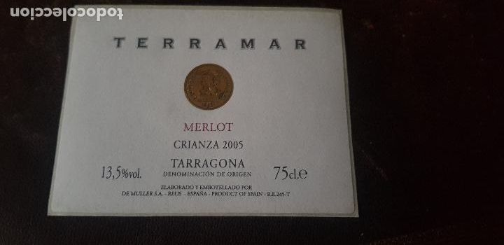 Etiquetas antiguas: ETIQUETA DE VINO TERRAMAR