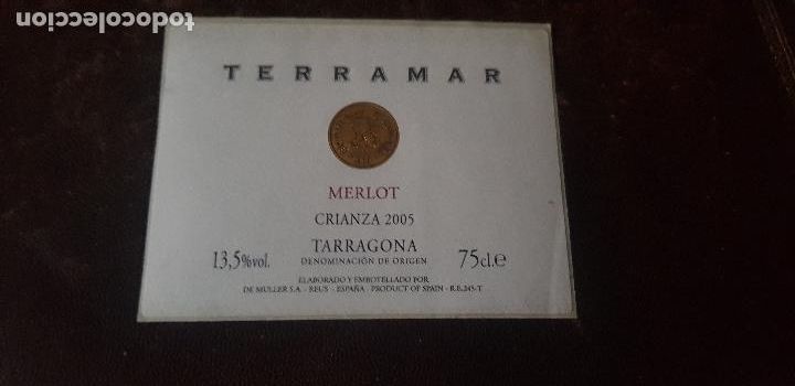 Etiquetas antiguas: ETIQUETA DE VINO TERRAMAR