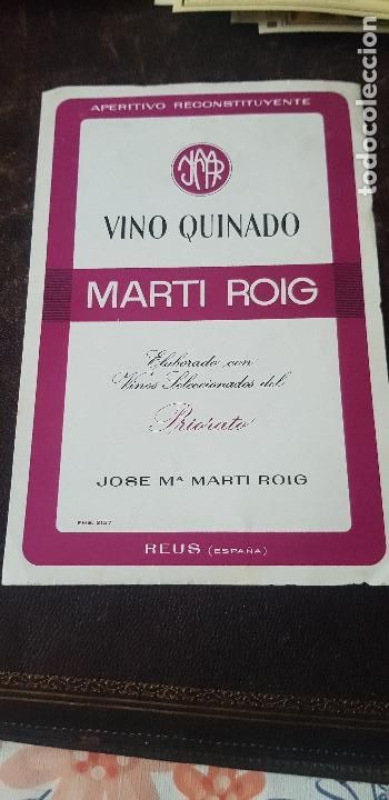 Etiquetas antiguas: ETIQUETA VINO QUINADO