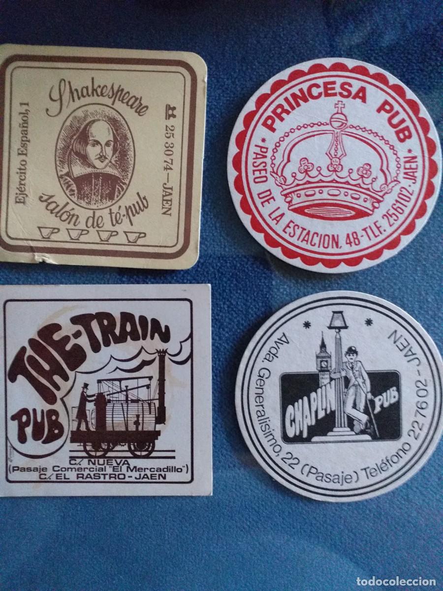 Etiquetas antiguas: 4 posavasos pubs Ja&eacute;n - Foto 1
