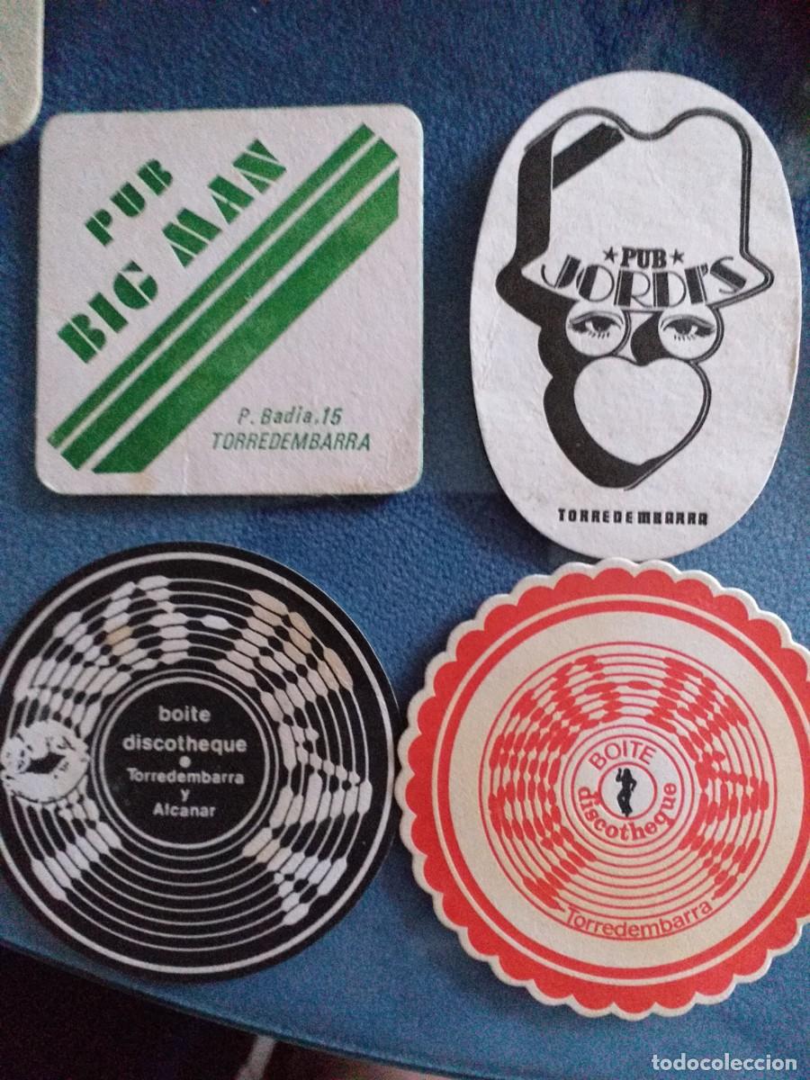 Etiquetas antiguas: 4 posavasos de pubs de Torredembarra - Foto 1