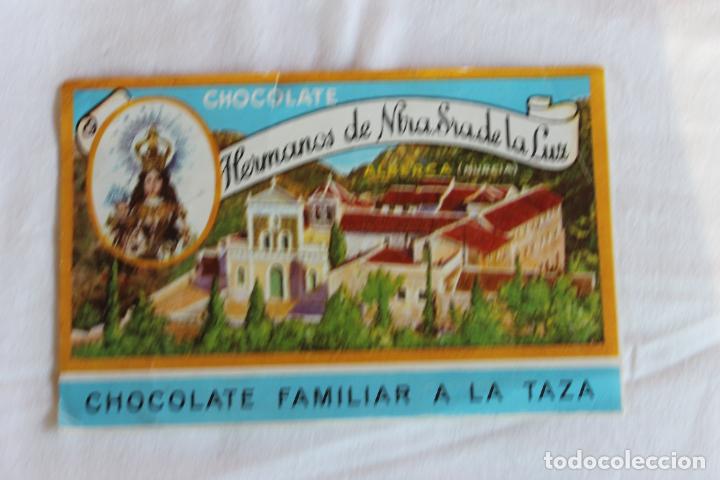Etichette antiche: ETIQUETA CHOCOLATE NTRA. SRA. DE LA LUZ ALBERCA MURCIA