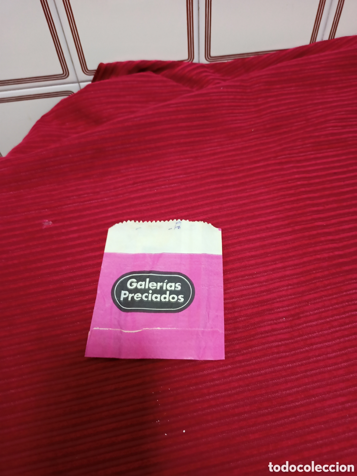 Old Labels: Peque&ntilde;o sobre de papel.Galerias Preciados.