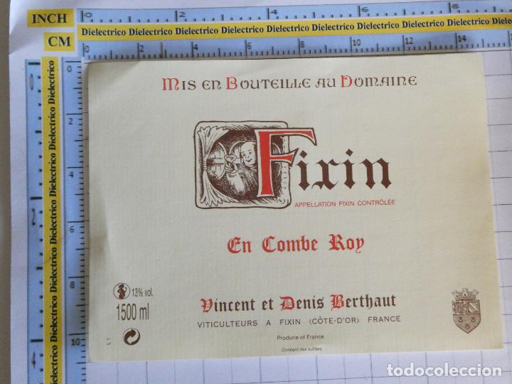 Etiquetas antiguas: ETIQUETA DE BEBIDAS. VINO LICORES. FRANCIA FIRIN EN COMBRE ROY . 129