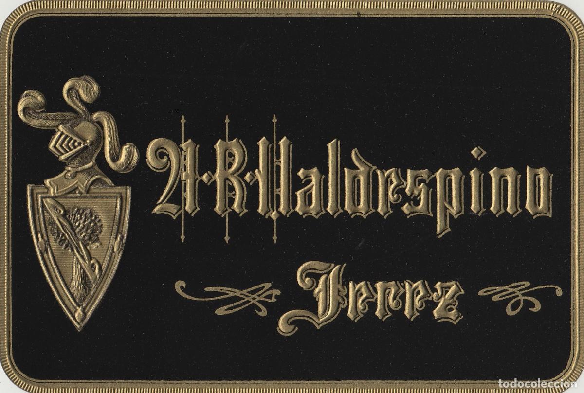 Etiquetas antiguas: VALDESPINO . JEREZ 21 R VALDESPINO JEREZ . ETIQUETA DE VINO ref 173