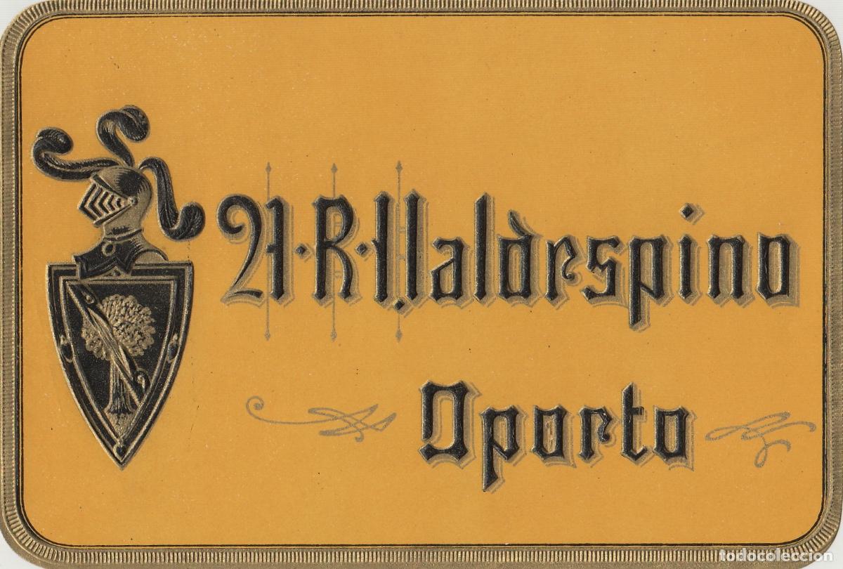 Etiquetas antiguas: VALDESPINO . JEREZ 21 R VALDESPINO OPORTO . ETIQUETA DE VINO ref 173