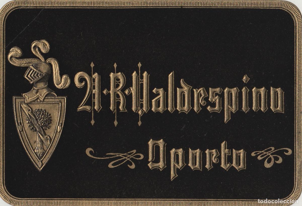 Etiquetas antiguas: VALDESPINO . JEREZ , 21 R VALDESPINO OPORTO . ETIQUETA DE VINO ref 174