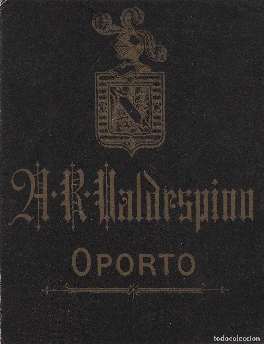 Etiquetas antiguas: VALDESPINO . JEREZ , 21 R VALDESPINO , OPORTO DOS AGUILAS . ETIQUETA DE VINO ref 175