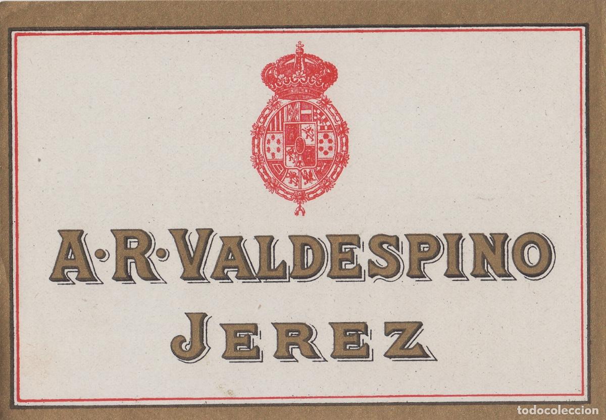 Etiquetas antiguas: VALDESPINO . JEREZ . ETIQUETA DE VINO ref 181