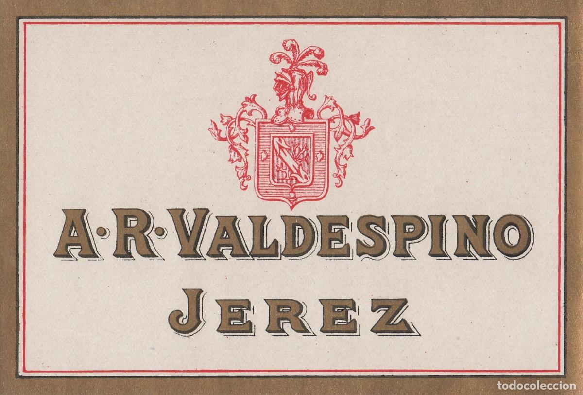 Etiquetas antiguas: VALDESPINO . JEREZ . , ETIQUETA DE VINO ref 190