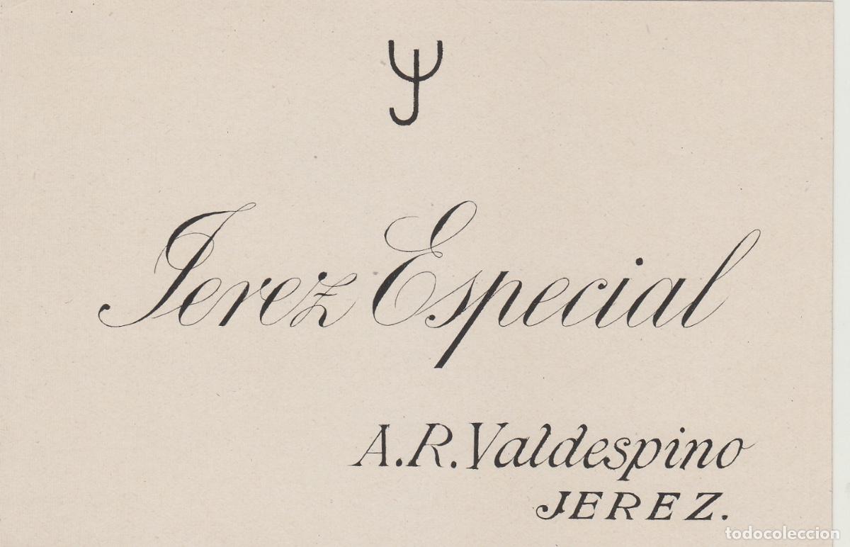 Etiquetas antiguas: VALDESPINO . JEREZ , ESPECIAL , ETIQUETA DE VINO ref 205