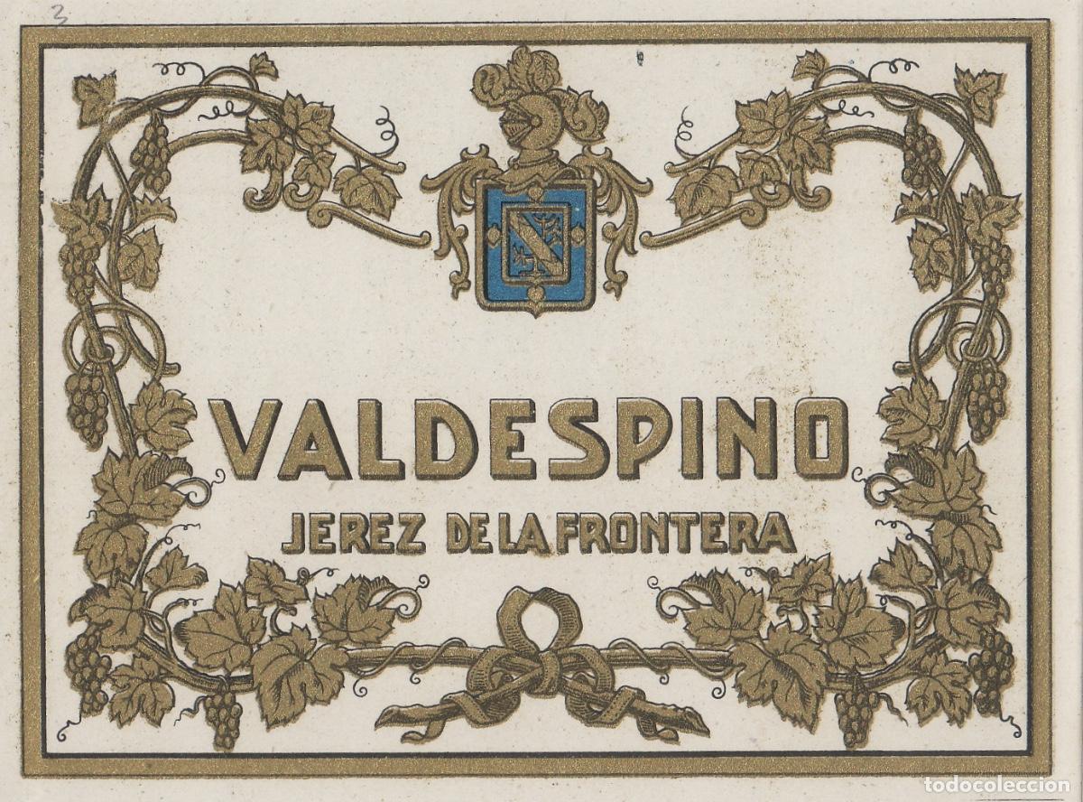 Etiquetas antiguas: VALDESPINO . JEREZ , , ETIQUETA DE VINO ref 211