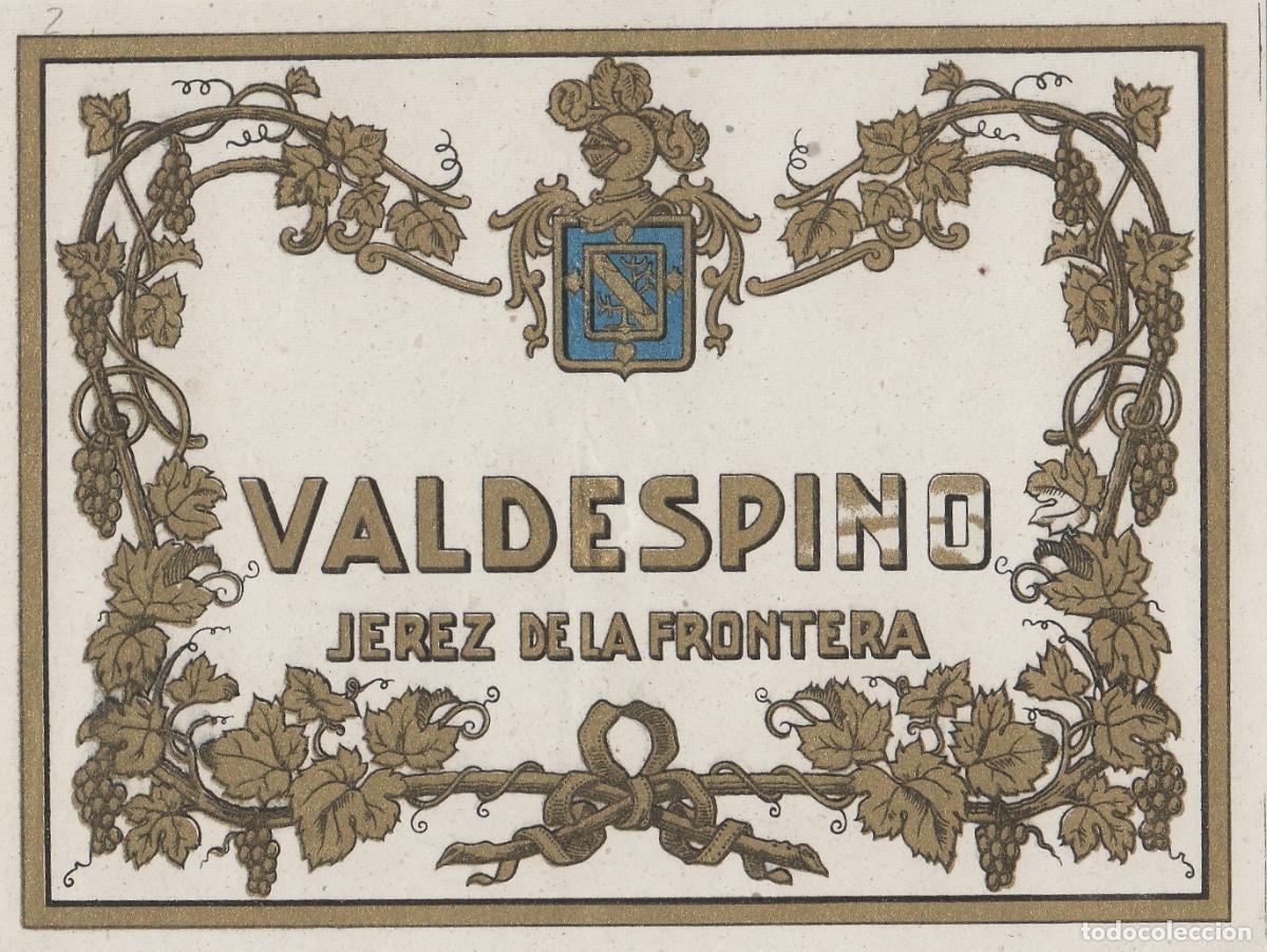 Etiquetas antiguas: VALDESPINO . JEREZ , , ETIQUETA DE VINO ref 211
