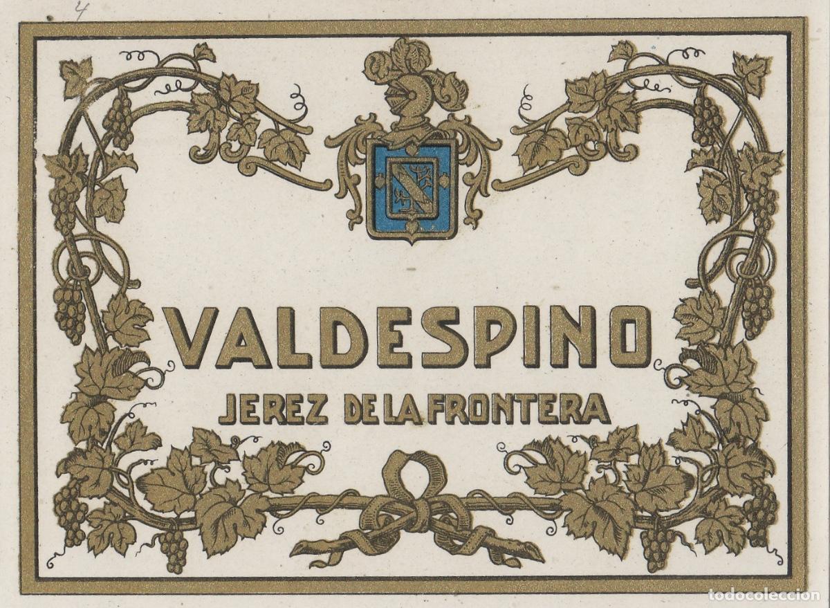 Etiquetas antiguas: VALDESPINO . JEREZ , , ETIQUETA DE VINO ref 211
