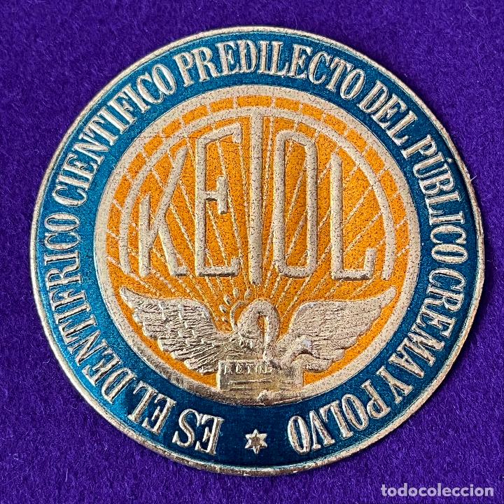 Etiquetas antiguas: ETIQUETA DE DENTRIFICO KETOL. A&Ntilde;OS 30.